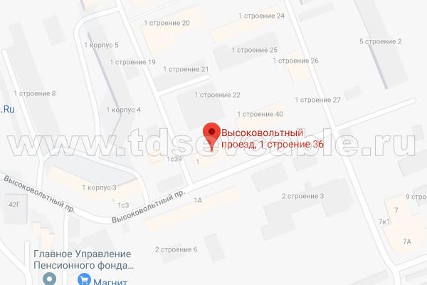 Расположение завода Электросетьстройпроект