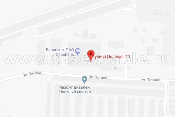 Расположение завода Энергокабель