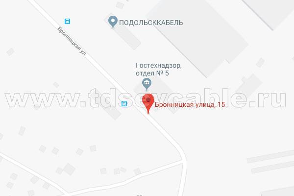 Расположение завода Экспокабель