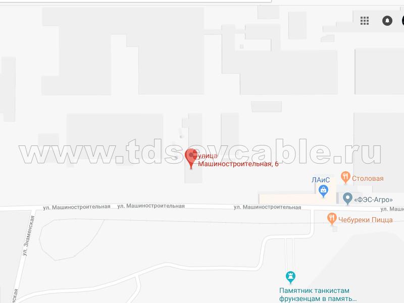 Расположение Орловского кабельного завода