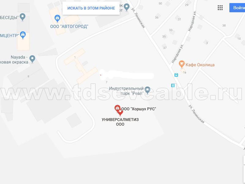 Расположение завода Техэлектро